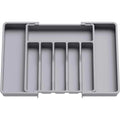 Grids Adjustable Kitchen Storage Tray – Plastic Multifunctional Drawer Organizer for Kitchen